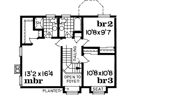 Upper/Second Floor Plan: 35-184