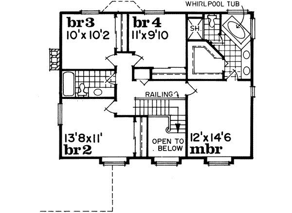 Upper/Second Floor Plan: 35-186