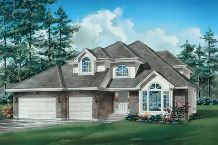 Traditional house plans 35-189 - front exterior, 2,311 sq ft, 3 bed, 2 bath house plans | Monster House Plans