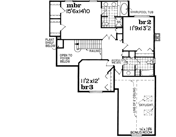 Upper/Second Floor Plan: 35-190