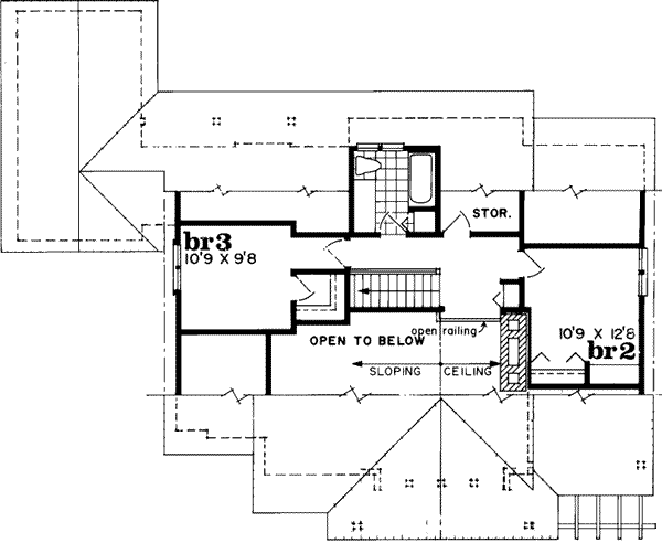 Upper/Second Floor Plan: 35-196