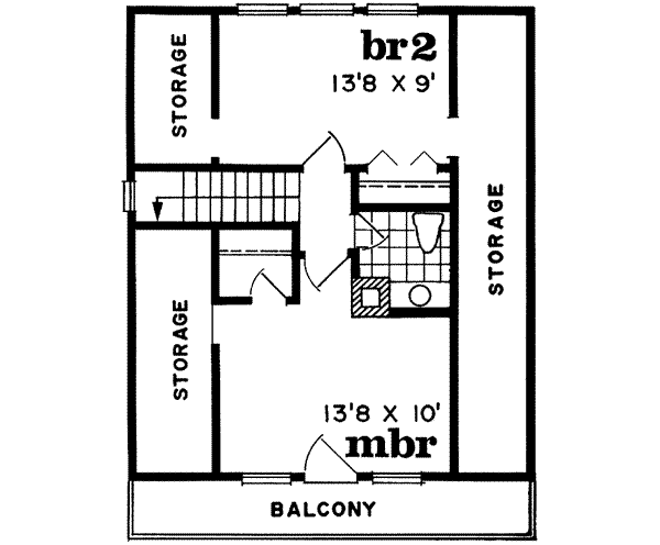 Upper/Second Floor Plan: 35-198