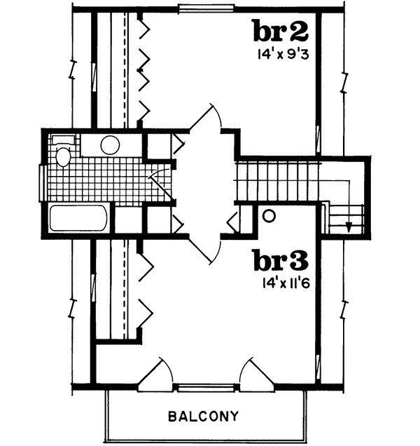 Upper/Second Floor Plan: 35-199