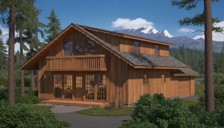 Cottage house plans 35-200 - front exterior, 1,680 sq ft, 4 bed, 2 bath house plans | Monster House Plans
