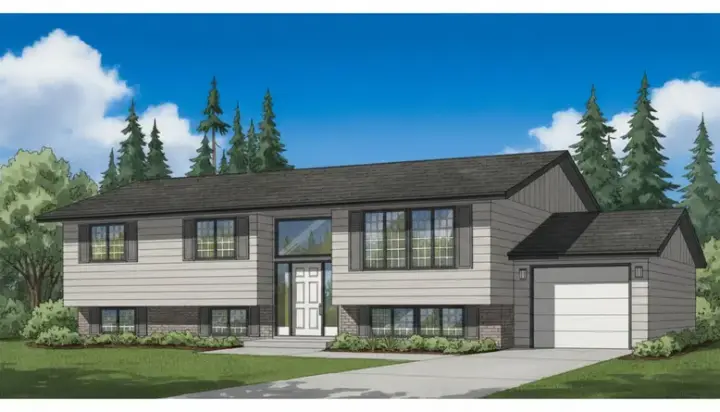 Traditional house plans 35-206 - front exterior, 1,254 sq ft, 3 bed, 1 bath house plans | Monster House Plans