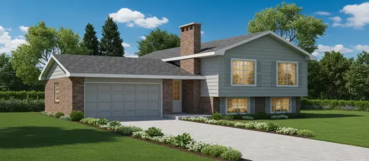 Northwest house plans 35-209 - front exterior, 1,328 sq ft, 3 bed, 1 bath house plans | Monster House Plans