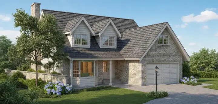 Country house plans 35-211 - front exterior, 1,953 sq ft, 4 bed, 2 bath house plans | Monster House Plans