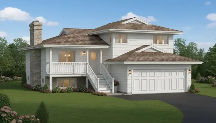 Northwest house plans 35-216 - front exterior, 1,161 sq ft, 3 bed, 1 bath house plans | Monster House Plans