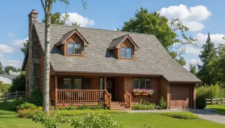 Country house plans 35-217 - front exterior, 1,417 sq ft, 2 bed, 2 bath house plans | Monster House Plans