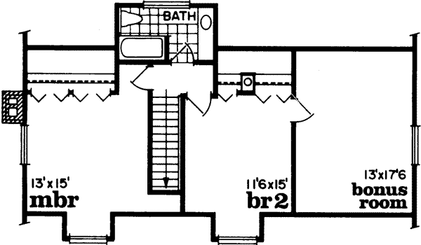 Upper/Second Floor Plan: 35-217