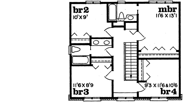 Upper/Second Floor Plan: 35-222