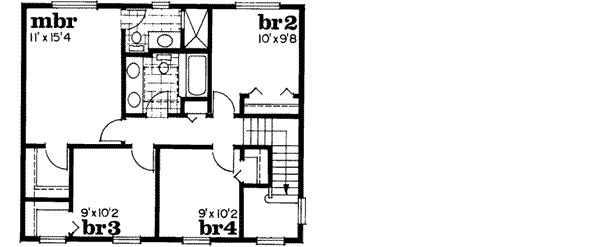 Upper/Second Floor Plan: 35-226