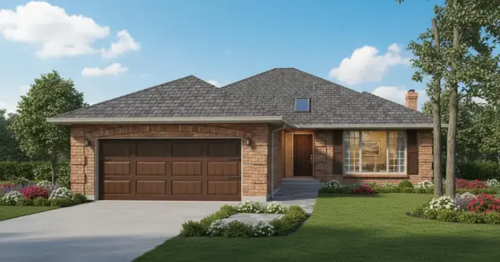 Traditional house plans 35-230 - front exterior, 1,548 sq ft, 3 bed, 2 bath house plans | Monster House Plans