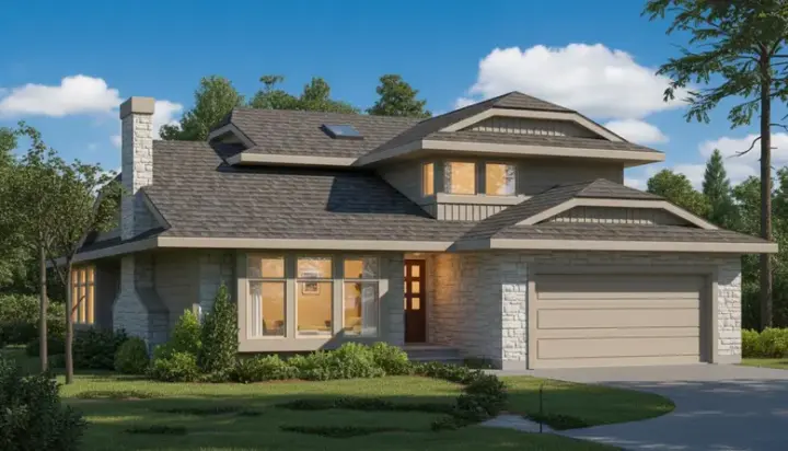 Traditional house plans 35-232 - front exterior, 1,782 sq ft, 3 bed, 2 bath house plans | Monster House Plans