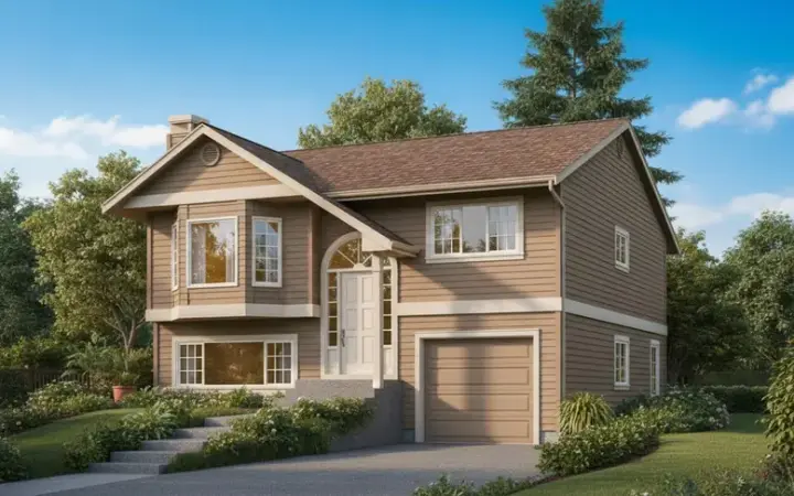 Northwest house plans 35-238 - front exterior, 1,116 sq ft, 3 bed, 2 bath house plans | Monster House Plans