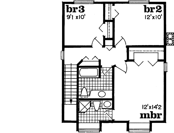 Upper/Second Floor Plan: 35-246