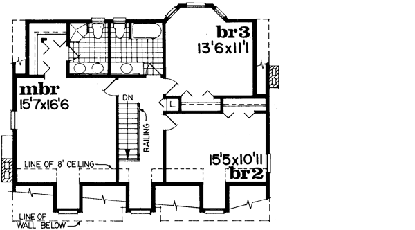 Upper/Second Floor Plan: 35-250