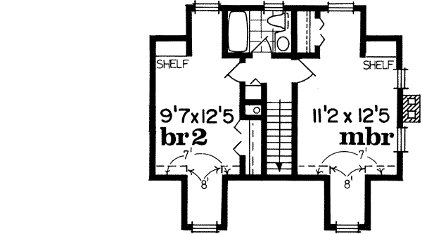 Upper/Second Floor Plan: 35-257