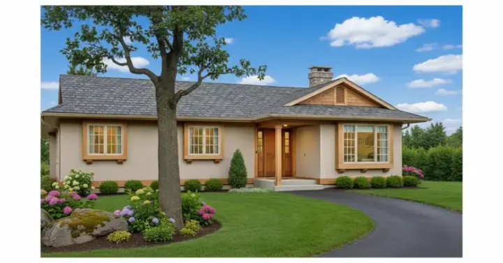 Traditional house plans 35-262 - front exterior, 1,375 sq ft, 3 bed, 2 bath house plans | Monster House Plans