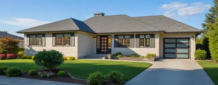 Traditional house plans 35-264 - front exterior, 1,404 sq ft, 3 bed, 2 bath house plans | Monster House Plans