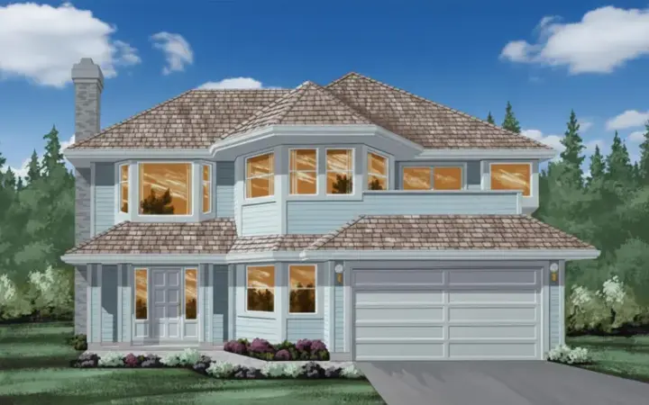 Traditional house plans 35-270 - front exterior, 1,318 sq ft, 3 bed, 2 bath house plans | Monster House Plans