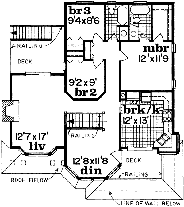 Upper/Second Floor Plan: 35-270