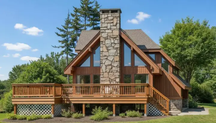 Contemporary house plans 35-271 - front exterior, 1,622 sq ft, 3 bed, 2 bath house plans | Monster House Plans