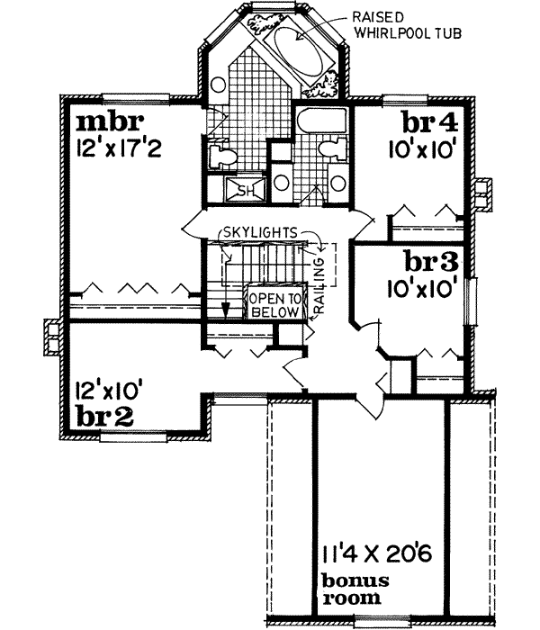 Upper/Second Floor Plan: 35-276