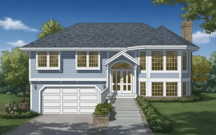 Traditional house plans 35-279 - front exterior, 1,299 sq ft, 3 bed, 2 bath house plans | Monster House Plans