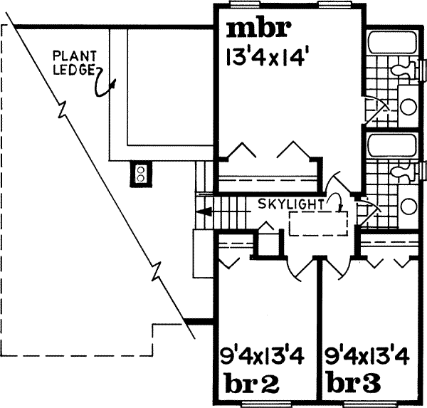 Upper/Second Floor Plan: 35-299
