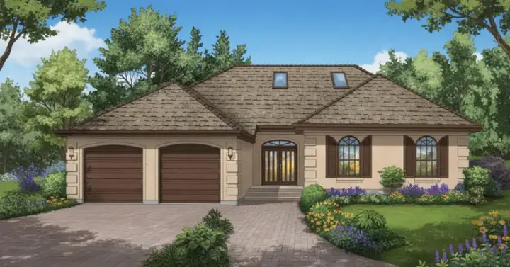 Traditional house plans 35-307 - front exterior, 1,816 sq ft, 3 bed, 2 bath house plans | Monster House Plans