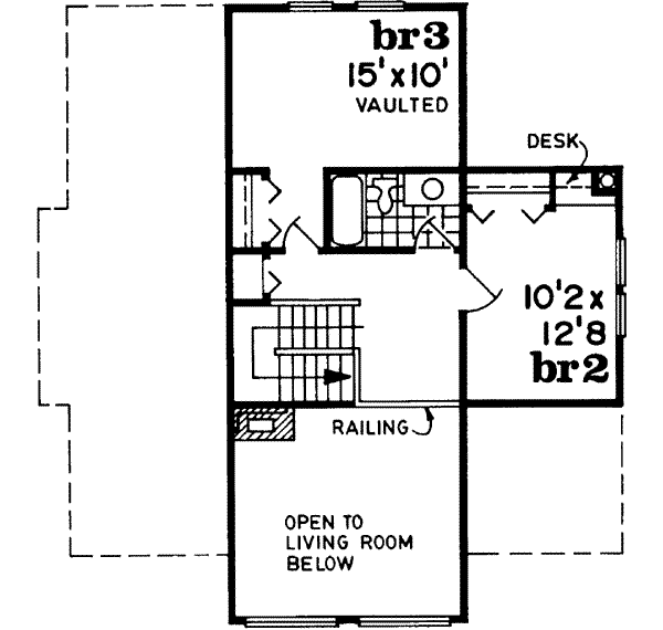 Upper/Second Floor Plan: 35-308