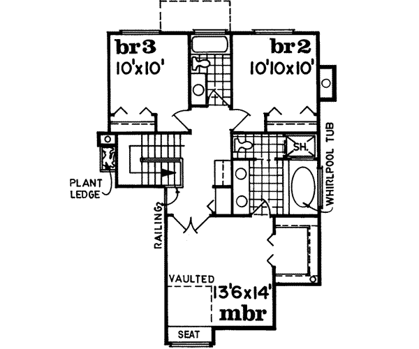 Upper/Second Floor Plan: 35-310