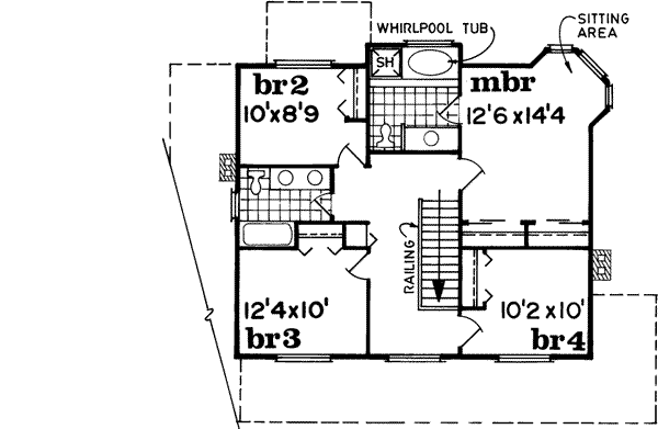 Upper/Second Floor Plan: 35-311