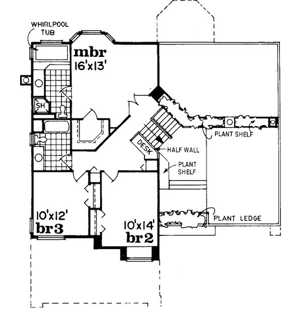 Upper/Second Floor Plan: 35-313
