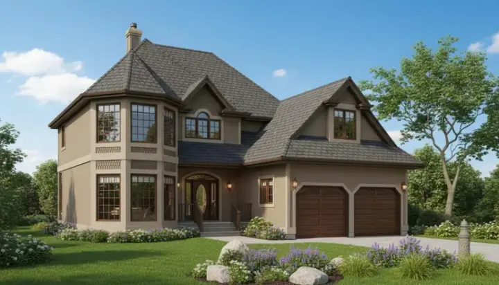 Victorian house plans 35-314 - front exterior, 2,529 sq ft, 4 bed, 2 bath house plans | Monster House Plans