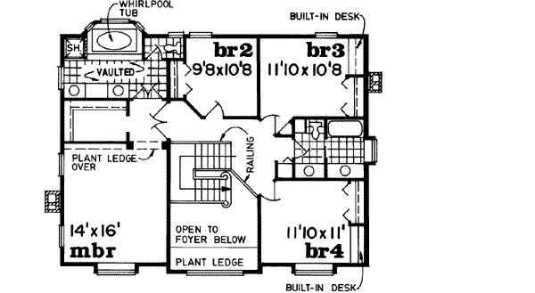 Upper/Second Floor Plan: 35-315