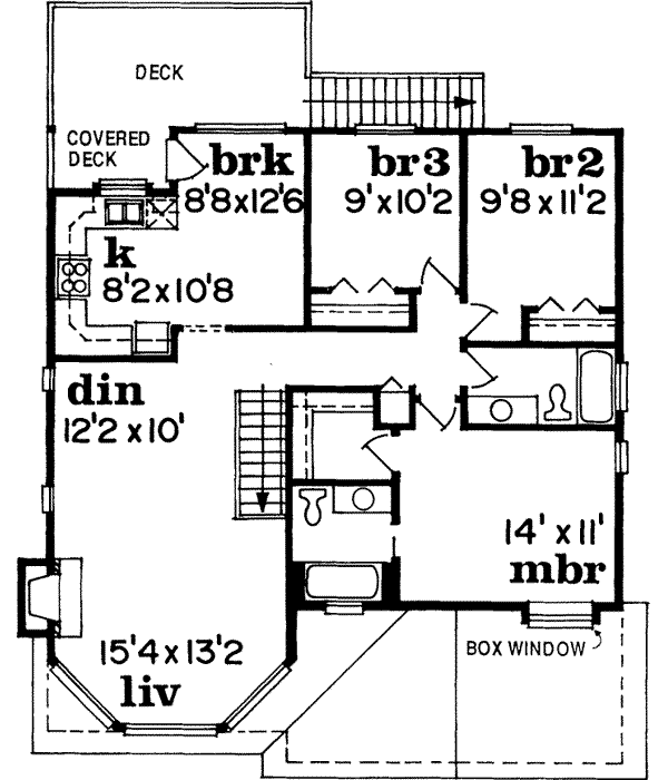 Upper/Second Floor Plan: 35-330