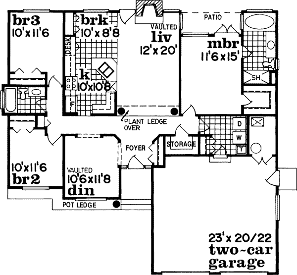Main Floor Plan: 35-348