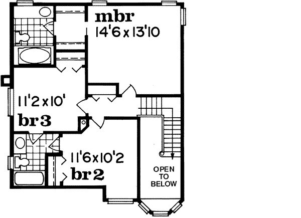 Upper/Second Floor Plan: 35-351