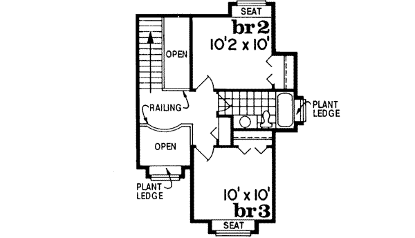 Upper/Second Floor Plan: 35-353