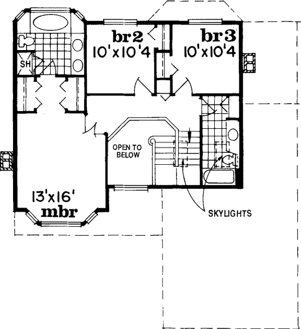 Upper/Second Floor Plan: 35-356