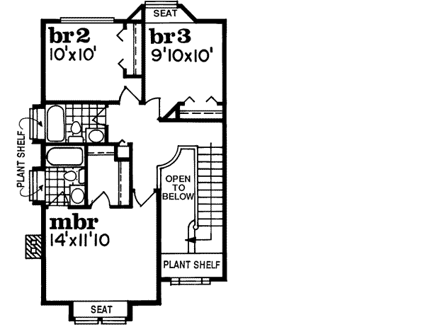 Upper/Second Floor Plan: 35-357