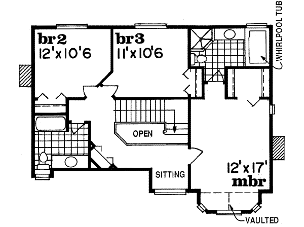 Upper/Second Floor Plan: 35-361