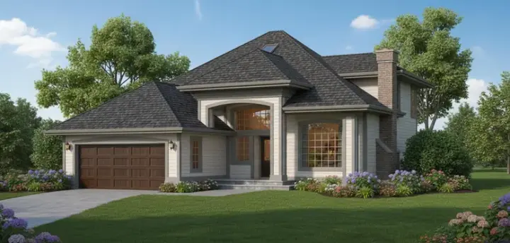 Traditional house plans 35-362 - front exterior, 2,010 sq ft, 3 bed, 2 bath house plans | Monster House Plans
