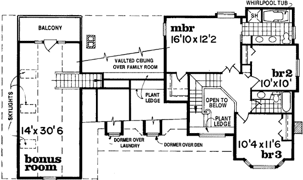 Upper/Second Floor Plan: 35-366