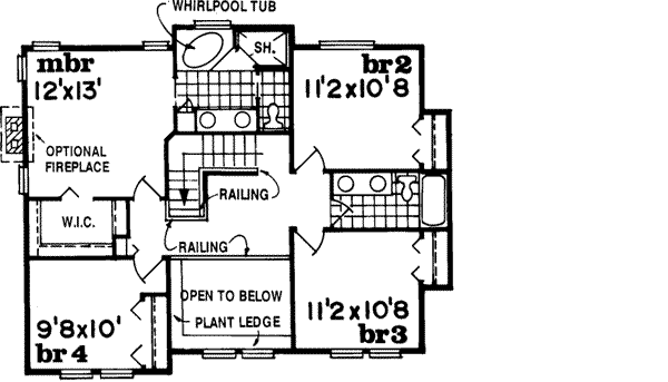 Upper/Second Floor Plan: 35-372