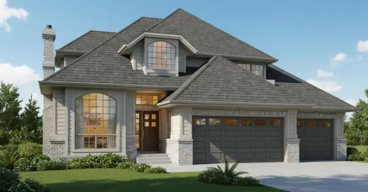 Northwest house plans 35-373 - front exterior, 2,252 sq ft, 3 bed, 3 bath house plans | Monster House Plans