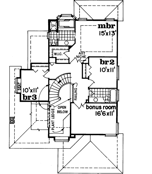 Upper/Second Floor Plan: 35-373
