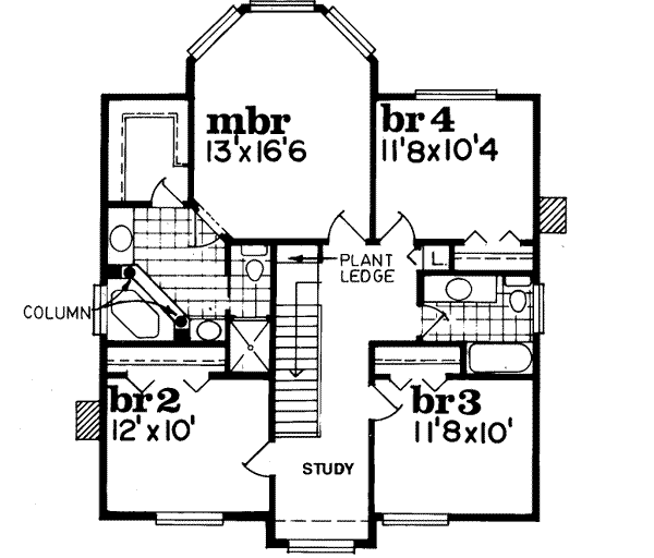 Upper/Second Floor Plan: 35-375